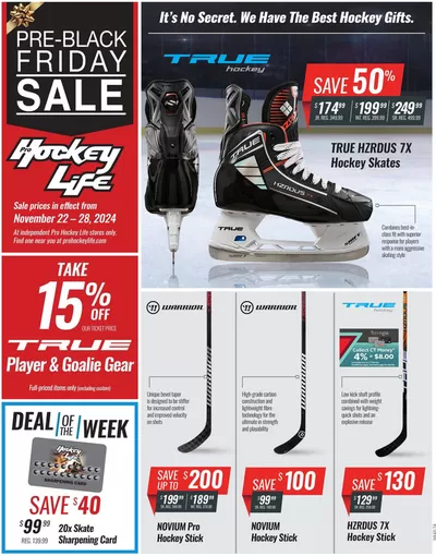 Sport offers in Winnipeg | Pre Black Friday Sale in Pro Hockey Life | 2024-11-22 - 2024-11-28