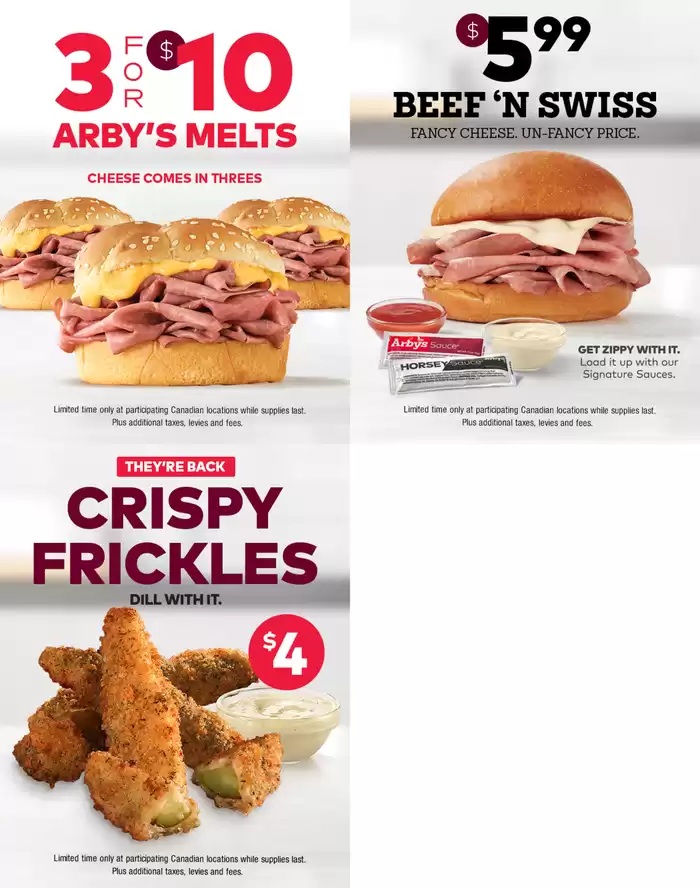 Arbys catalogue in Cranbrook BC | Current deals and offers | 2024-11-22 - 2024-12-06