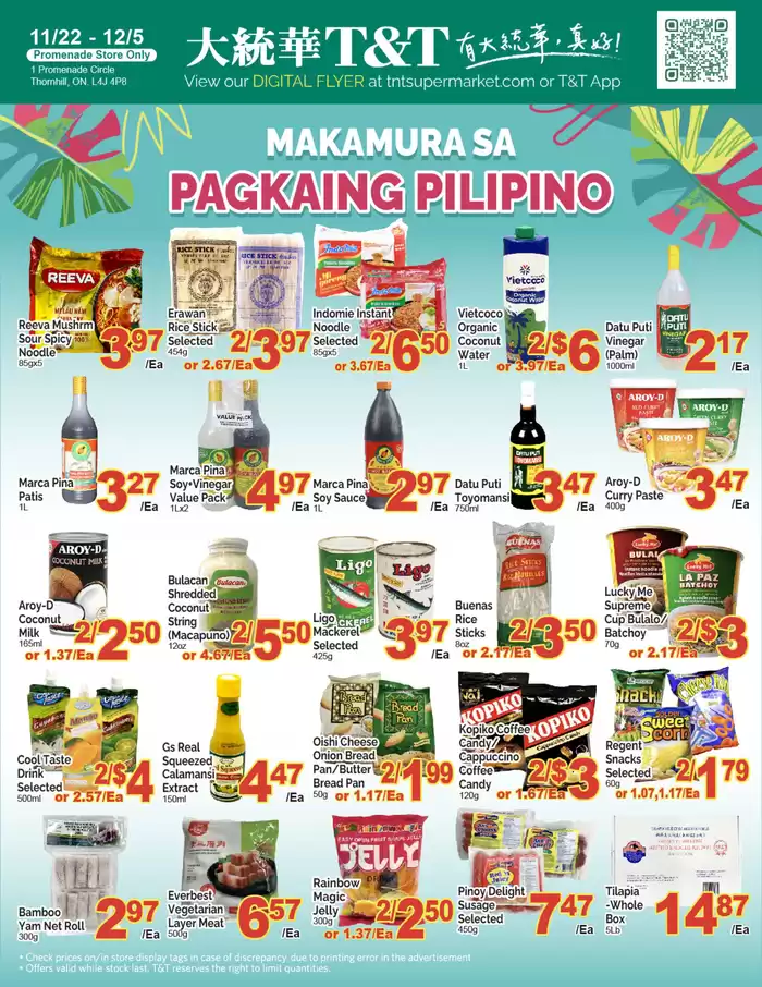 T&T Supermarket catalogue in Richmond Hill | Exclusive deals and bargains | 2024-11-22 - 2024-12-05