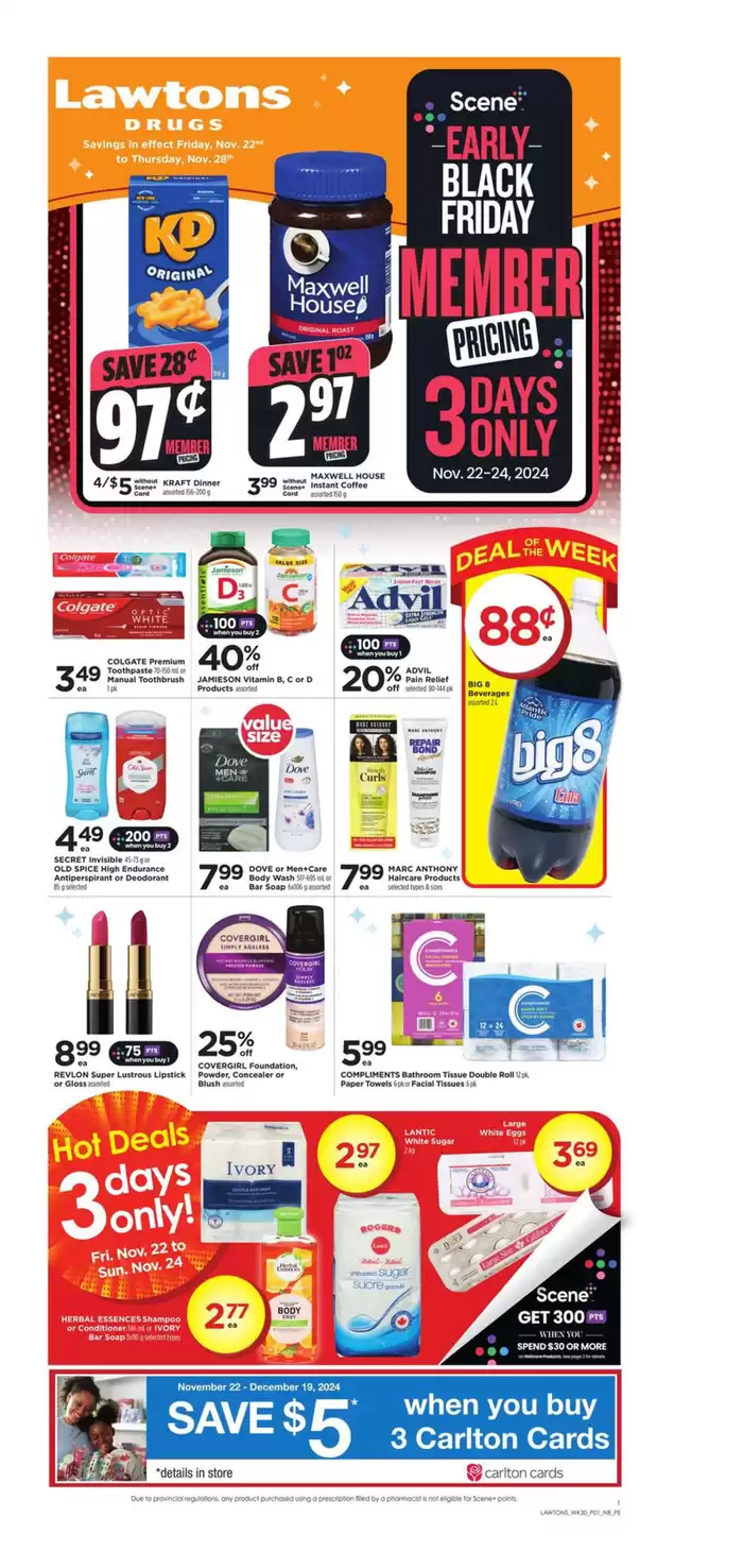 Lawtons Drugs catalogue in Fredericton | Current special promotions | 2024-11-22 - 2024-11-28