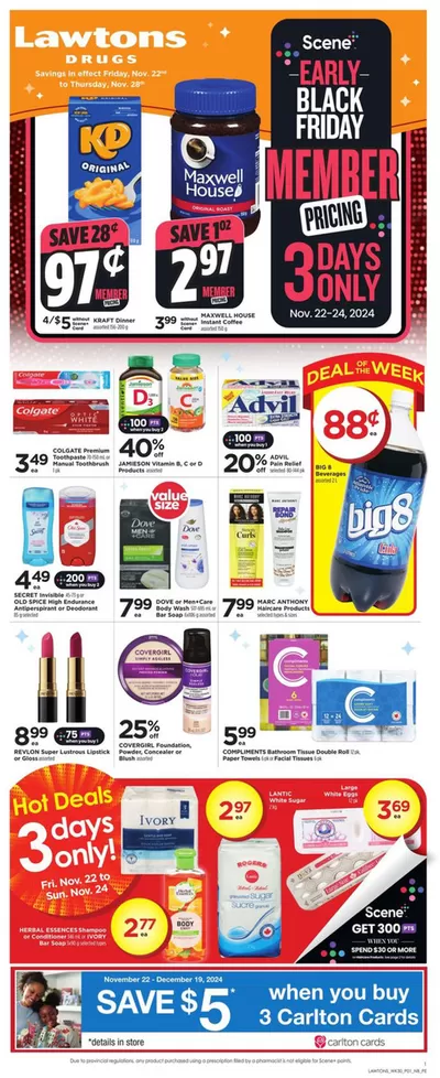 Pharmacy & Beauty offers in New Minas | Current special promotions in Lawtons Drugs | 2024-11-22 - 2024-11-28