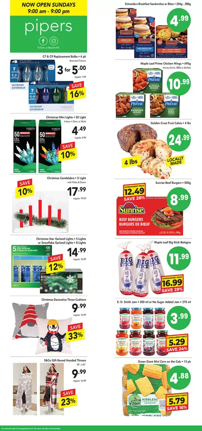 Grocery offers in Clarke's Beach | Flyer Pipers in Pipers | 2024-11-22 - 2024-12-06