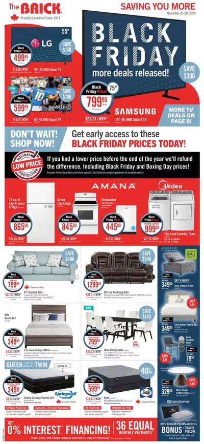 Home & Furniture offers in Richmond Hill | Offers for bargain hunters in The Brick | 2024-11-22 - 2024-11-28