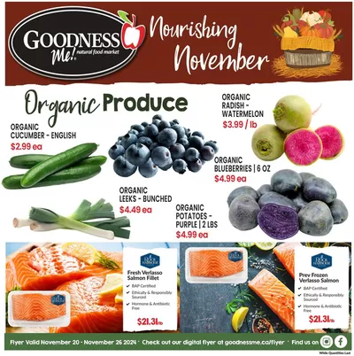 Grocery offers in Guelph | Nourishing November in Goodness Me | 2024-11-22 - 2024-11-26