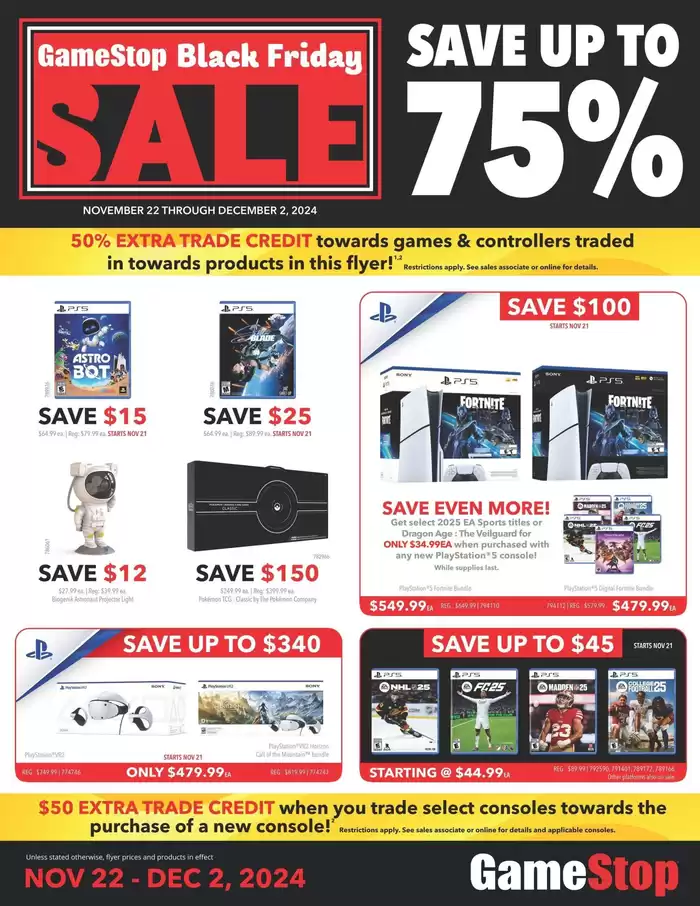 Game Stop catalogue in Trois-Rivières | Game Stop Weekly ad | 2024-11-23 - 2024-12-07