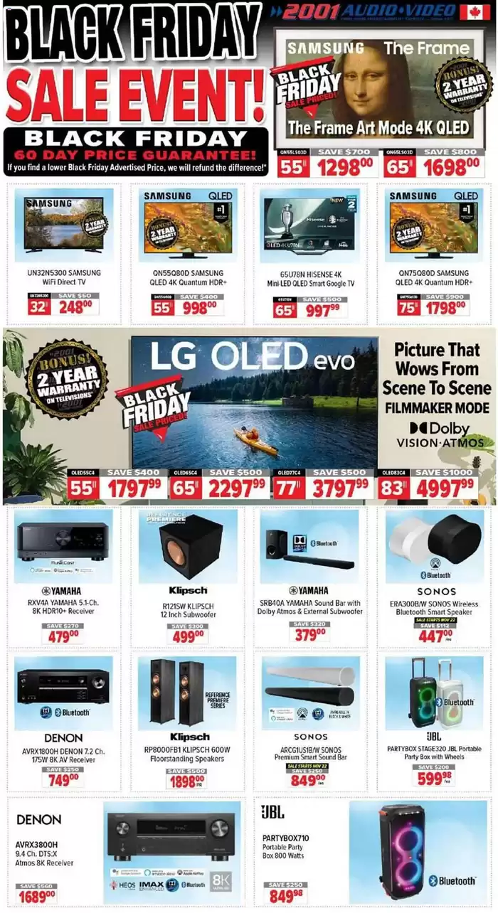 2001 Audio Video catalogue in Kitchener | 2001 Audio Video weekly flyer | 2024-11-22 - 2024-11-28