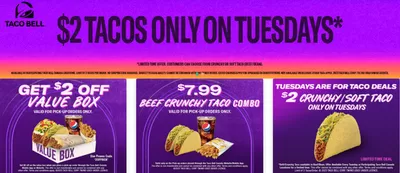 Restaurants offers in Coquitlam | Current deals and offers in Taco Bell | 2024-11-25 - 2024-12-09