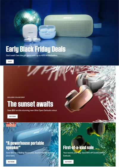 Electronics offers | Black Friday Deals in Bose | 2024-11-25 - 2024-11-29