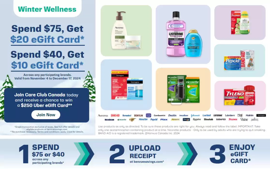 Aveeno catalogue | Get Your eGift Card for Winter Wellness | 2024-11-26 - 2024-12-17