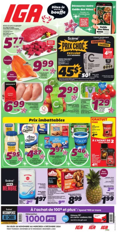 Grocery offers in Richmond QC | Discounts and promotions in IGA | 2024-11-28 - 2024-12-04