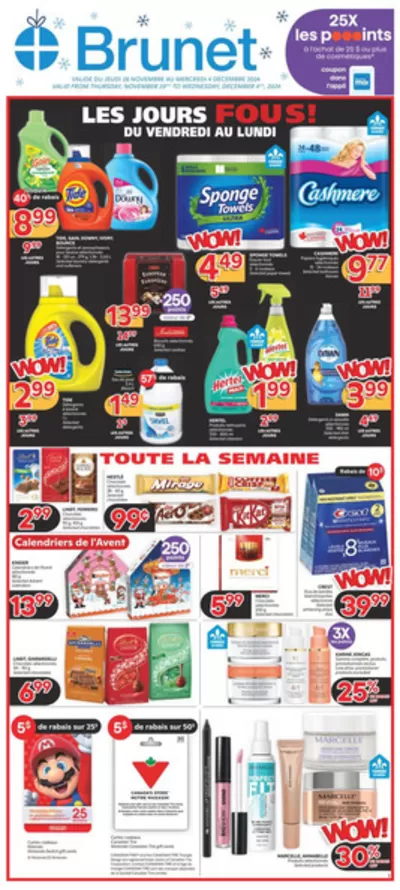 Pharmacy & Beauty offers in HAVRE ST-PIERRE | Our best deals for you in Brunet | 2024-11-28 - 2024-12-04