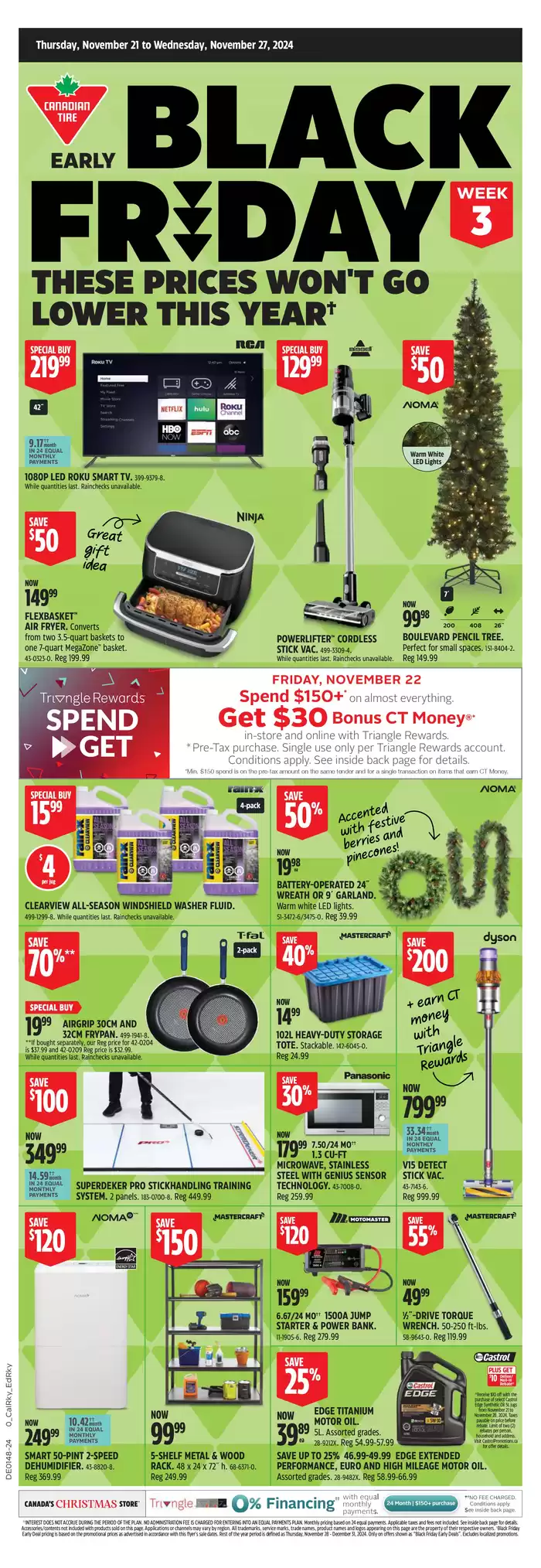 Canadian Tire catalogue in High Level | Current bargains and offers | 2024-11-21 - 2024-11-27