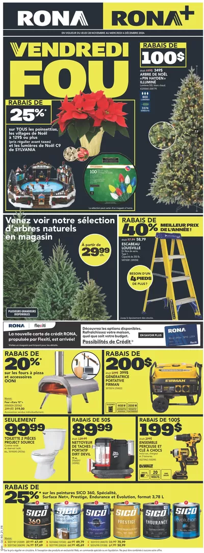 Garden & DIY offers in Montreal | Discover attractive offers in RONA | 2024-11-28 - 2024-12-04