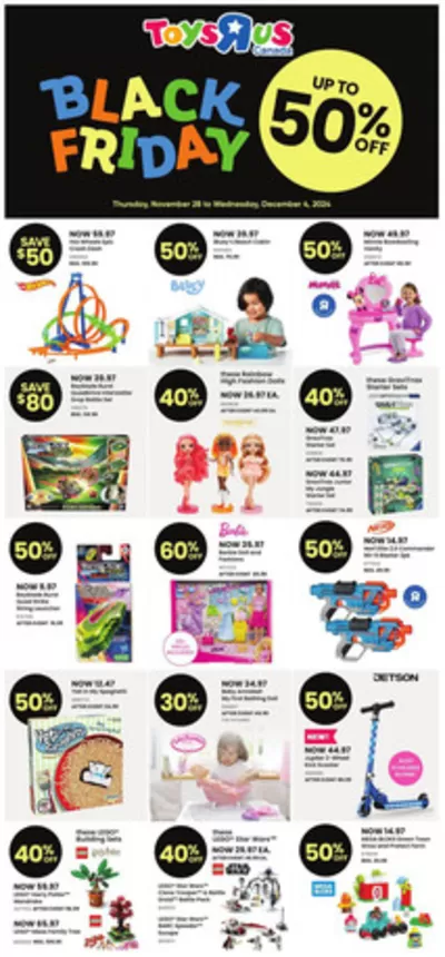 Toys R us catalogue in Kelowna | Great discounts on selected products | 2024-11-28 - 2024-12-04