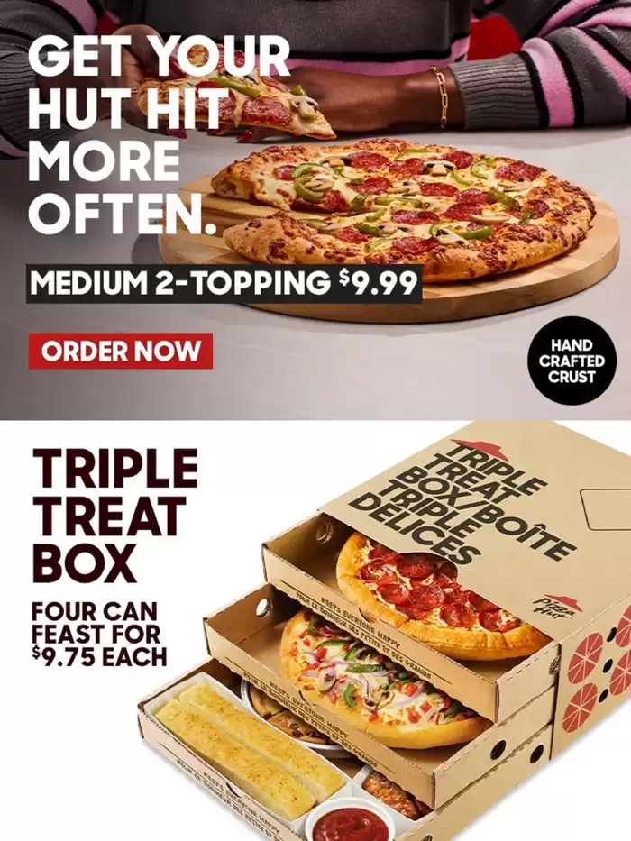 Pizza Hut catalogue in Bowmanville | Current deals and offers | 2024-11-27 - 2024-12-11