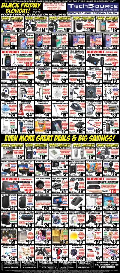 Electronics offers in Toronto | TechSource, flyer in TechSource | 2024-11-28 - 2024-12-12