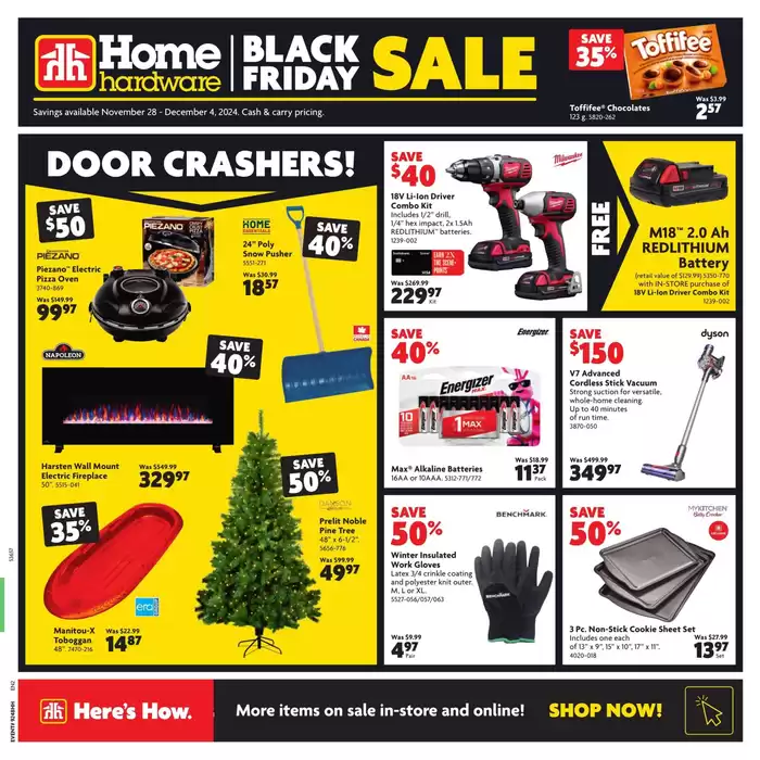 Home Hardware catalogue in Toronto | Exclusive bargains | 2024-11-28 - 2024-12-04