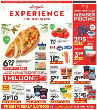 Grocery offers in Markham | Weekly Flyer in Longo's | 2024-11-28 - 2024-12-11