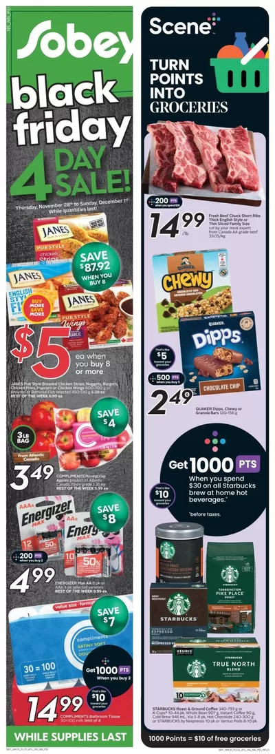 Sobeys catalogue in Winnipeg | Sobeys Weekly ad | 2024-11-28 - 2024-12-04