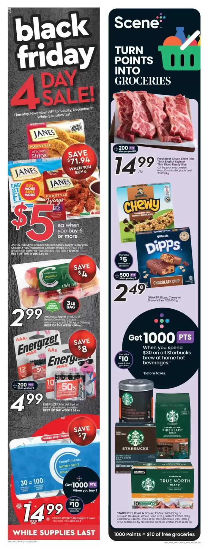 Sobeys catalogue in Winnipeg | Attractive special offers for everyone | 2024-11-28 - 2024-12-04