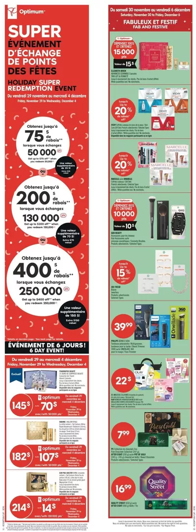 Shoppers Drug Mart catalogue in Calgary | Shoppers Drug Mart Weekly ad | 2024-11-30 - 2024-12-06