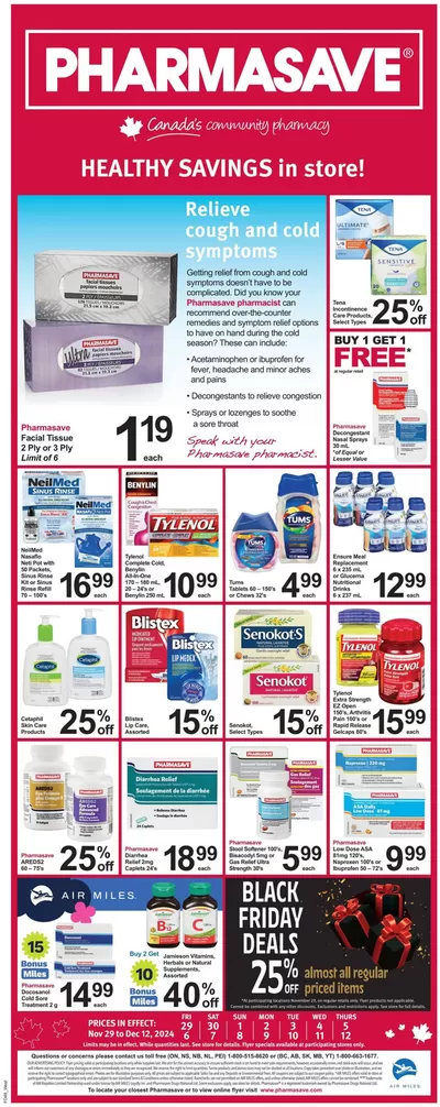 Pharmasave catalogue in Kamloops | Save now with our deals | 2024-11-29 - 2024-12-12