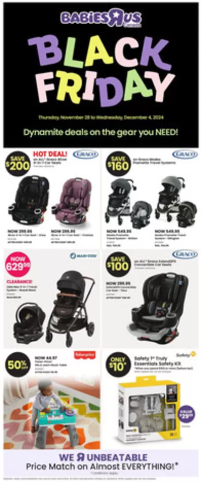 Kids, Toys & Babies offers in Quebec | Babies"R"Us Flyer in Toys R us | 2024-11-28 - 2024-12-04