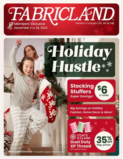 Fabricland catalogue in Orangeville | West Flyer | 2024-12-02 - 2024-12-24