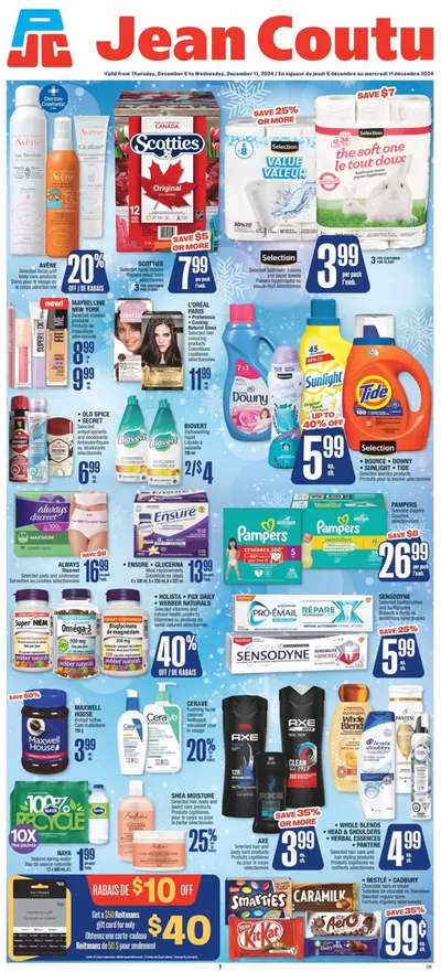 Pharmacy & Beauty offers in Quebec | Top deals for all customers in Jean Coutu | 2024-12-05 - 2024-12-11