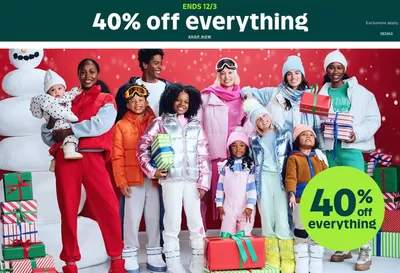 Clothing, Shoes & Accessories offers in Kitchener | 40% Off Everything in Old Navy | 2024-12-03 - 2024-12-03