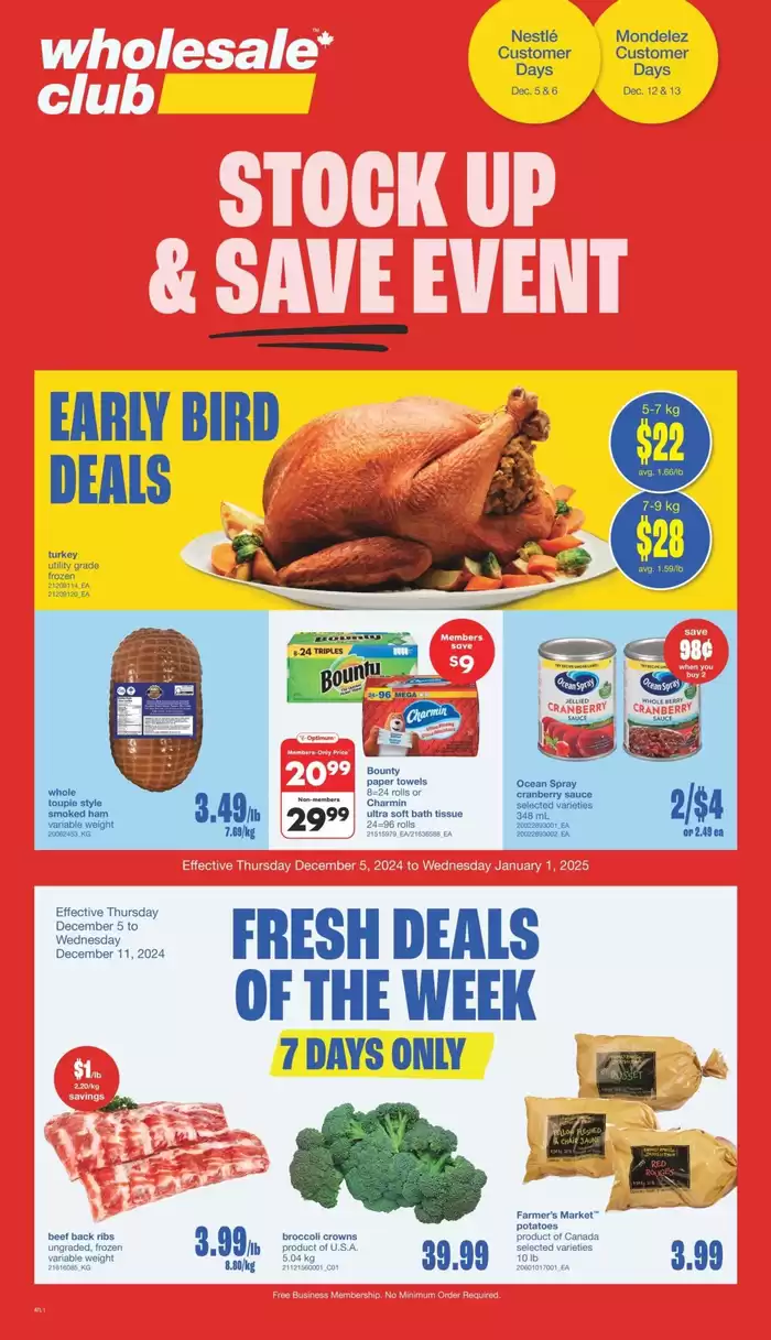 Wholesale Club catalogue in Thunder Bay | Wholesale Club Weekly ad | 2024-12-05 - 2024-12-19