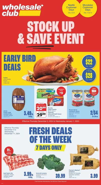 Wholesale Club catalogue in Barrie | Wholesale Club Weekly ad | 2024-12-05 - 2024-12-19