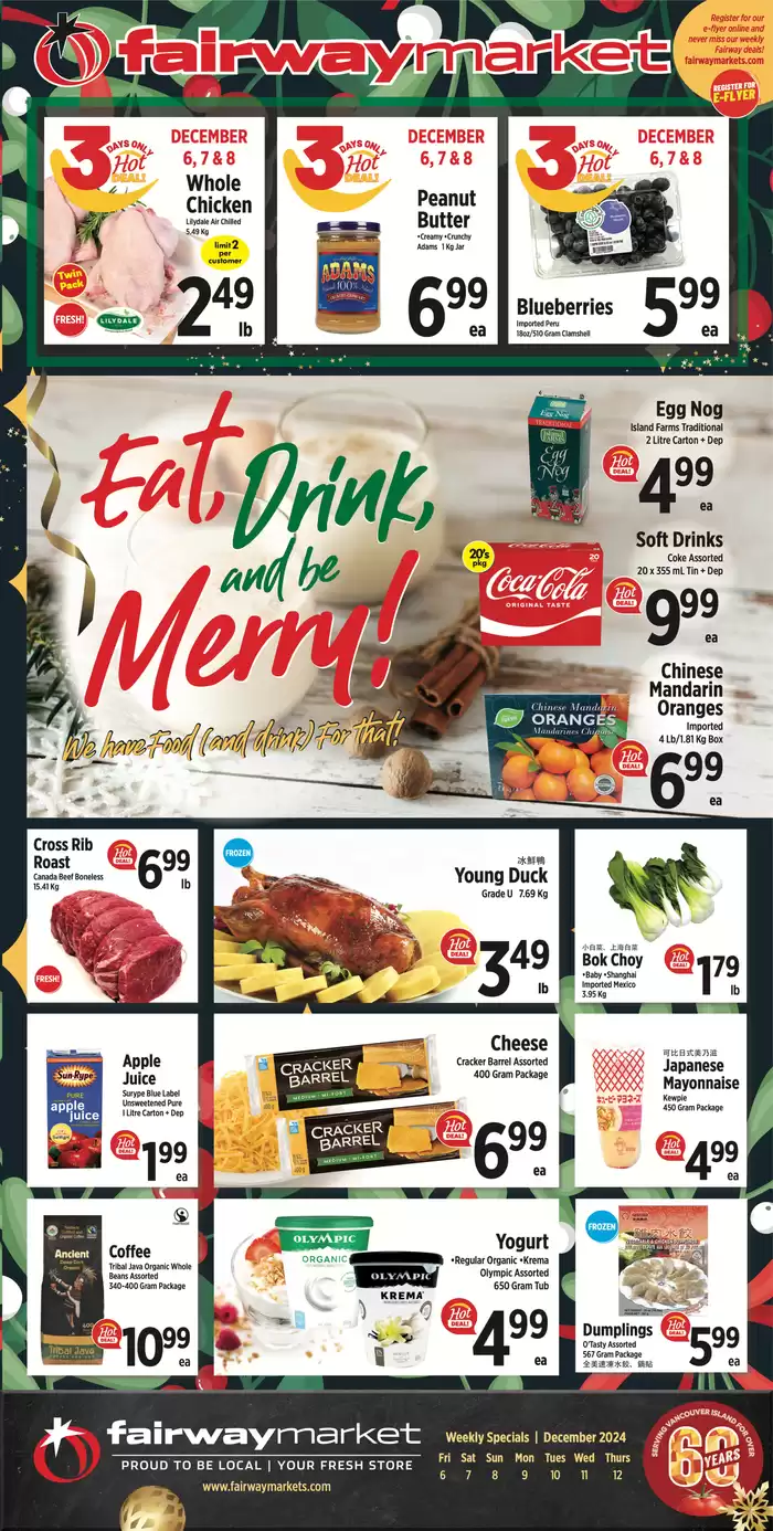 Fairway Market catalogue in Victoria BC | Fairway Market Weekly Flyer | 2024-12-05 - 2024-12-19