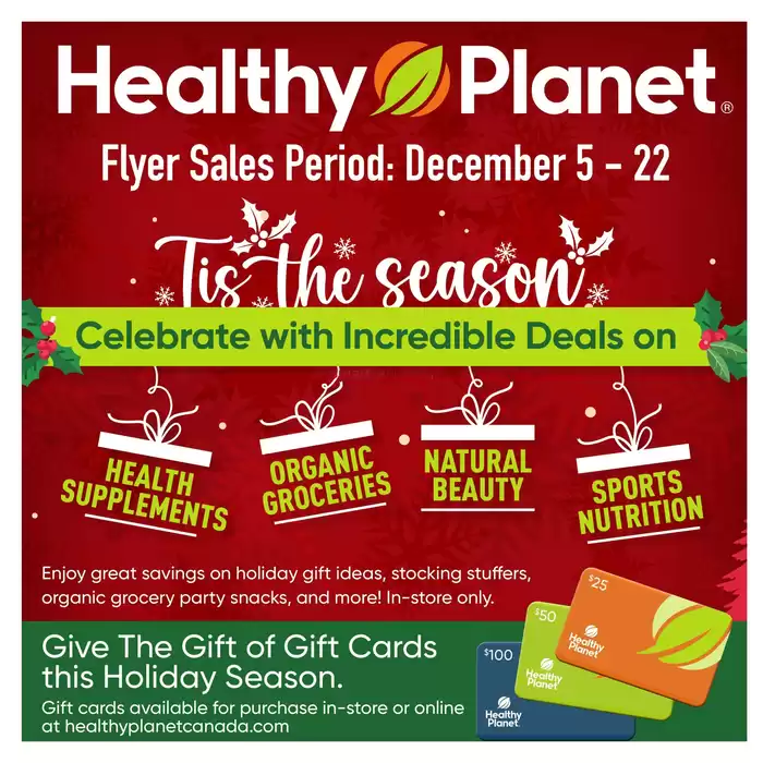 Healthy Planet catalogue in Markham | Tis The Season | 2024-12-05 - 2024-12-22