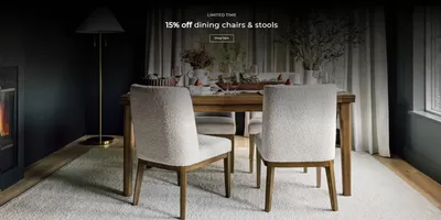 Home & Furniture offers in Salaberry-de-Valleyfield | 15% off dining chairs & stools in Urban Barn | 2024-12-05 - 2024-12-19