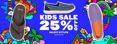 Clothing, Shoes & Accessories offers in Bowmanville | Kids Sale 25% Off in Sanuk | 2024-12-05 - 2024-12-19