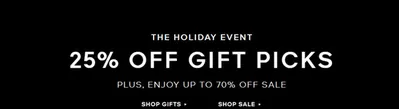 Luxury Brands offers in Carignan | THE HOLIDAY EVENT 25% OFF in Michael Kors | 2024-12-06 - 2024-12-20