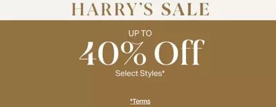 Luxury Brands offers in Carignan | Up To 40% Off in Harry Rosen | 2024-12-06 - 2024-12-20