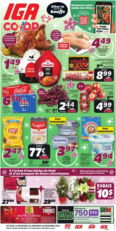 IGA Extra catalogue in Montreal | Current bargains and offers | 2024-12-12 - 2024-12-18