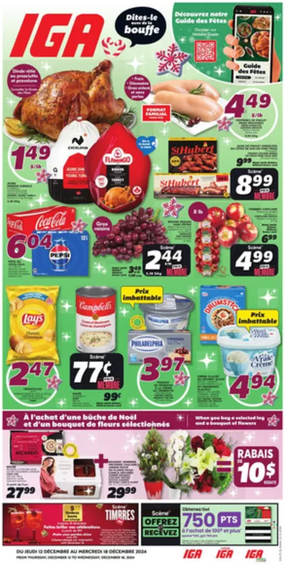 IGA Extra catalogue in Edmundston | Our best bargains | 2024-12-12 - 2024-12-18