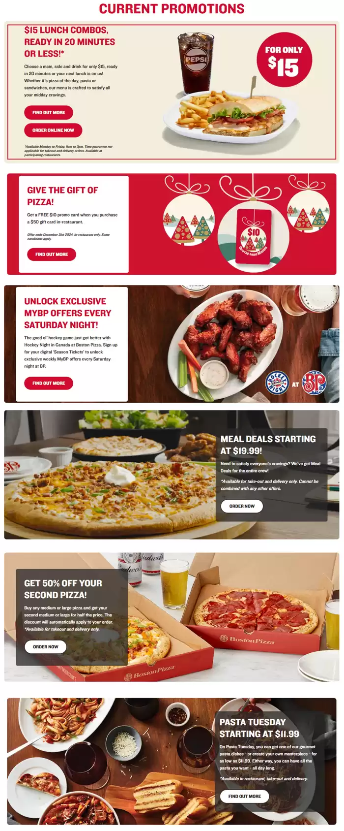 Boston Pizza catalogue in Sydney | CURRENT PROMOTIONS | 2024-12-10 - 2024-12-24