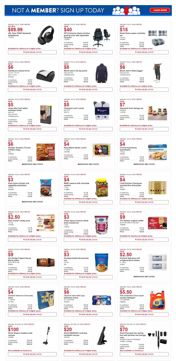 Costco catalogue in Scarborough | Current deals and offers | 2024-12-10 - 2024-12-22