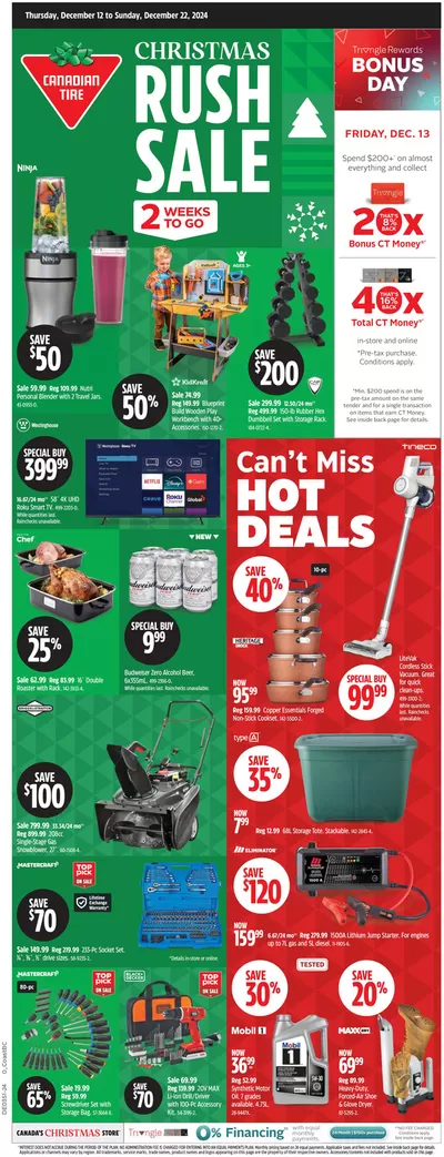 Canadian Tire catalogue in Surrey | Top offers for smart savers | 2024-12-12 - 2024-12-22