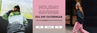 Sport offers in The Blue Mountains | Holiday Savings 50% Off Outerwear in O'Neill | 2024-12-10 - 2024-12-24