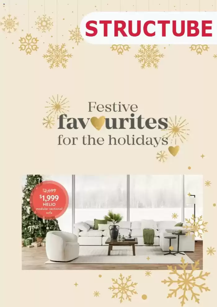 Structube catalogue in Toronto | Festive Favourites for the Holidays | 2024-12-10 - 2024-12-29