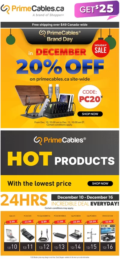 Electronics offers in Sydney | Holiday Sale in Primecables | 2024-12-11 - 2024-12-17