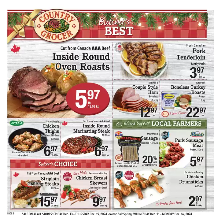 Country Grocer catalogue in Nanaimo | Discover attractive offers | 2024-12-11 - 2024-12-25