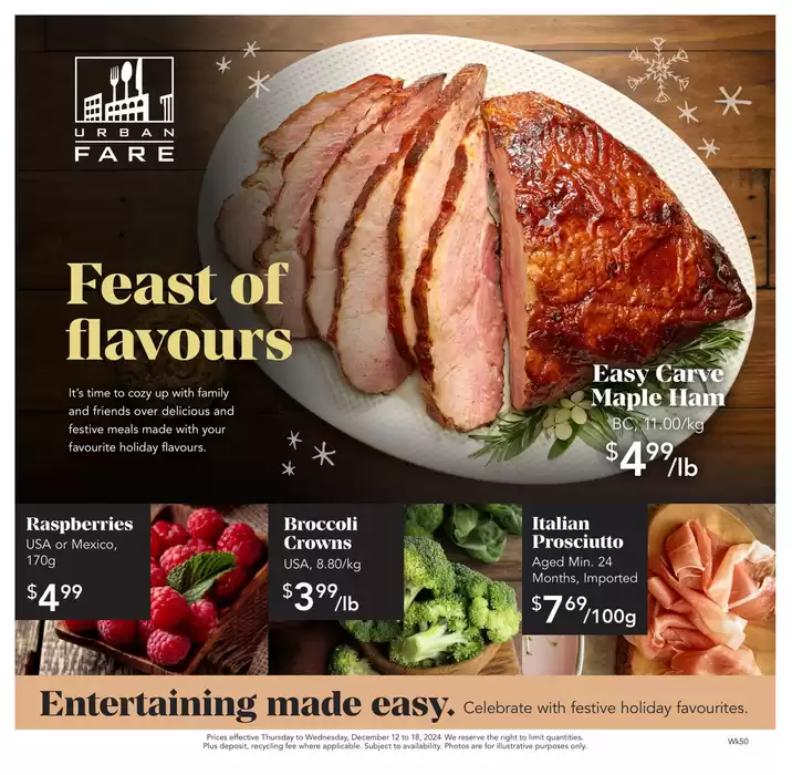 Urban Fare catalogue in Vancouver | Weekly Flyer | 2024-12-12 - 2024-12-18