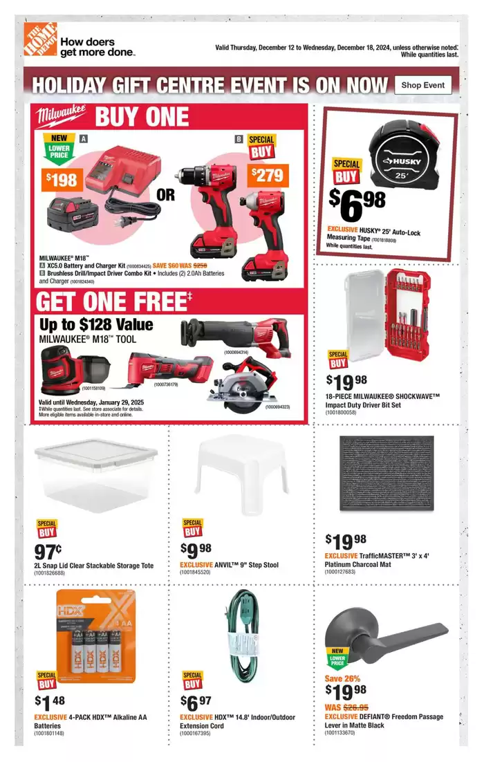 Home Depot catalogue in Richmond Hill | Weekly Flyer_CP | 2024-12-12 - 2024-12-18