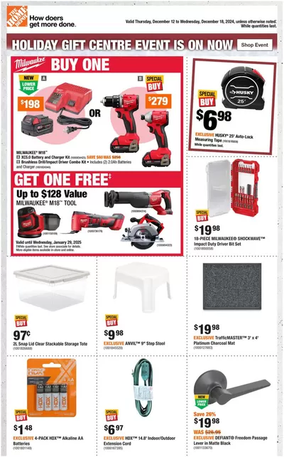 Garden & DIY offers in Whitchurch-Stouffville | Weekly Flyer_CP in Home Depot | 2024-12-12 - 2024-12-18